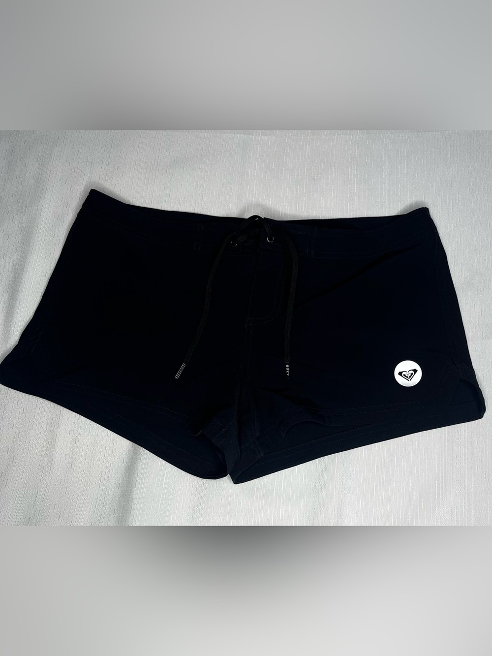 Roxy Black Swim Shorts with Logo